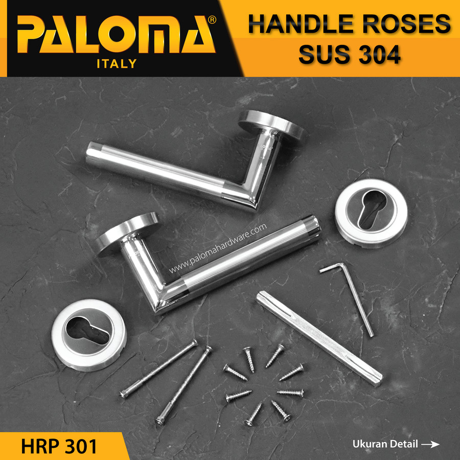 Handle Pintu Roses PALOMA HRP 301 LHT OLIVIA SS STAINLES STEEL SUS 304