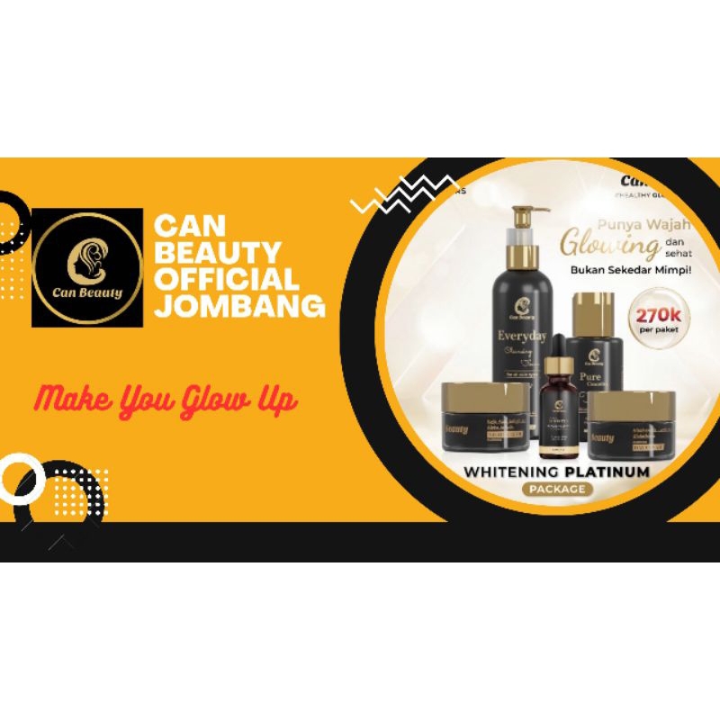 Paket Pemutih Wajah Can Beauty FREE GIFT | Paket Whitening Cream Can Beauty FREE GIFT | Whitening Cr