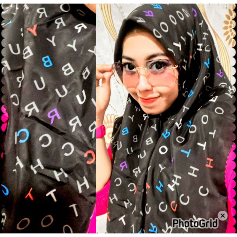 Hijab Motif Abjad