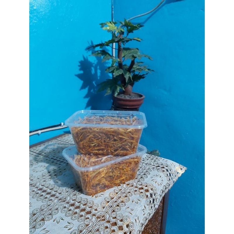 

Kentang Mustofa Teri Murah Box 1000ml / +- 300 gram