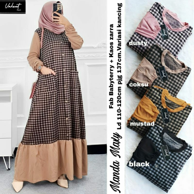 baju manda maxy dress by valent