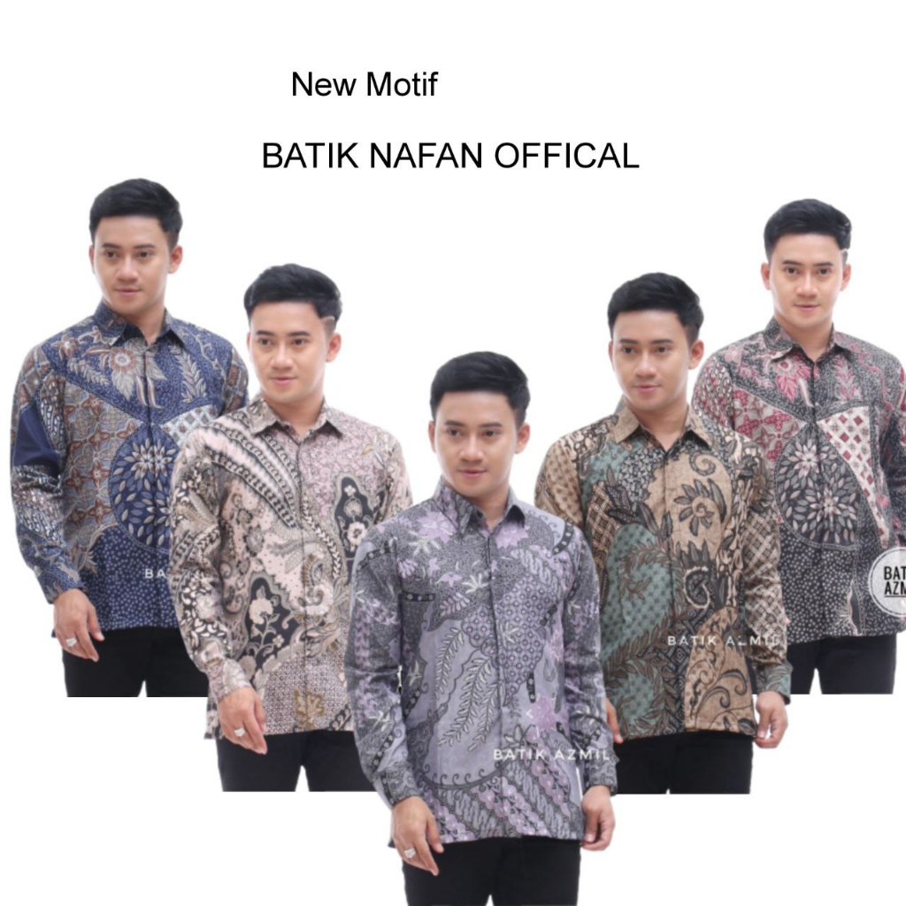 Baju Batik Pria Lengan Panjang Modern Premium Size M L XL XXL Reguler