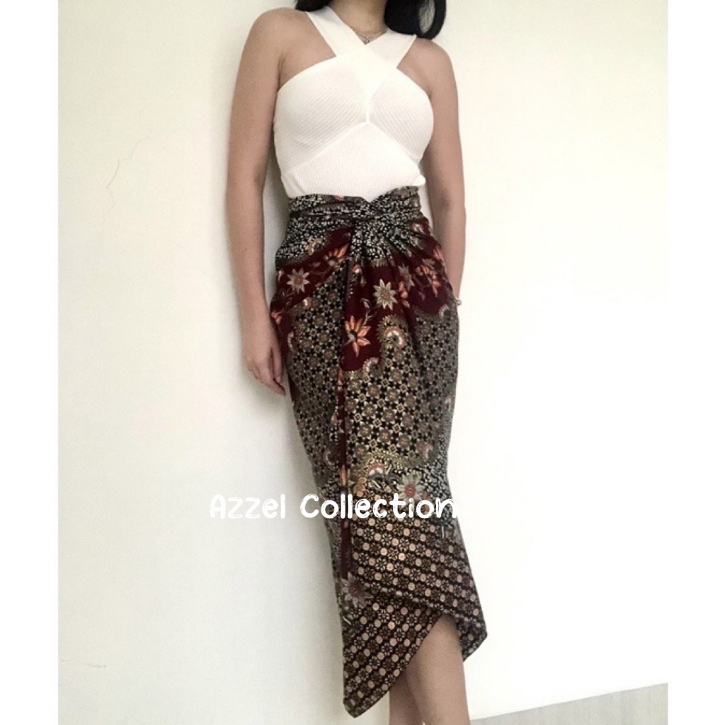 Rok Lilit Floral Original / Rok Kebaya / Bawahan Kebaya / Rok Batik / Bawahan Batik / Rok Wisuda / Rok Kondangan / Kain Lilit Batik / Batik