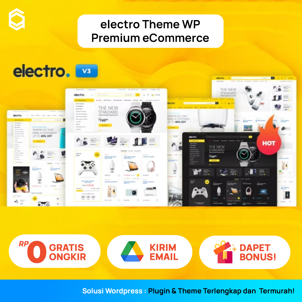 Electro Tema Wordpress Premium eCommerce - Responsif & Mobile Friedly - Theme WordPress Toko Online 