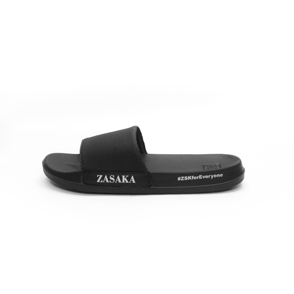 ZASAKA - Canvas Black | Sandal Original | Sandal Pria | Sandal Slide | TERBARU