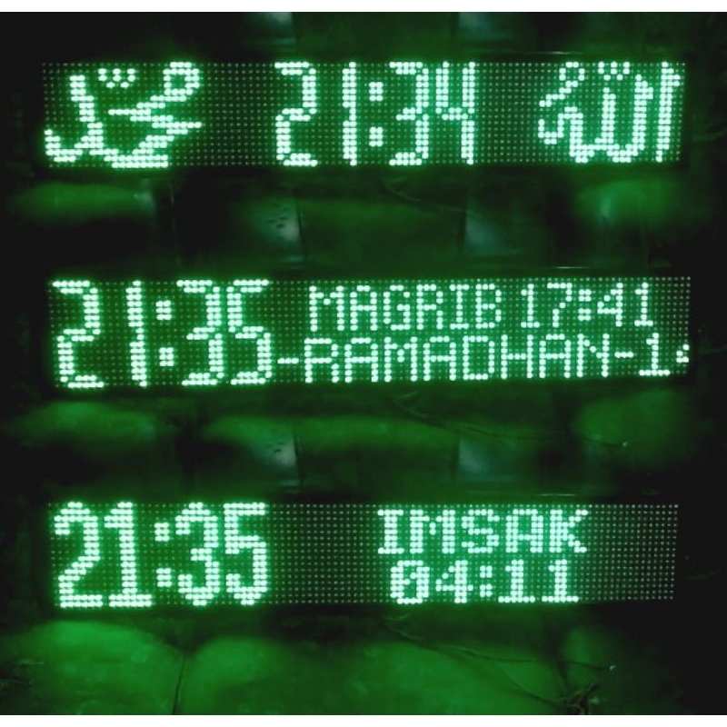 Ranning text JWS 3 panel singel warna, 99x21