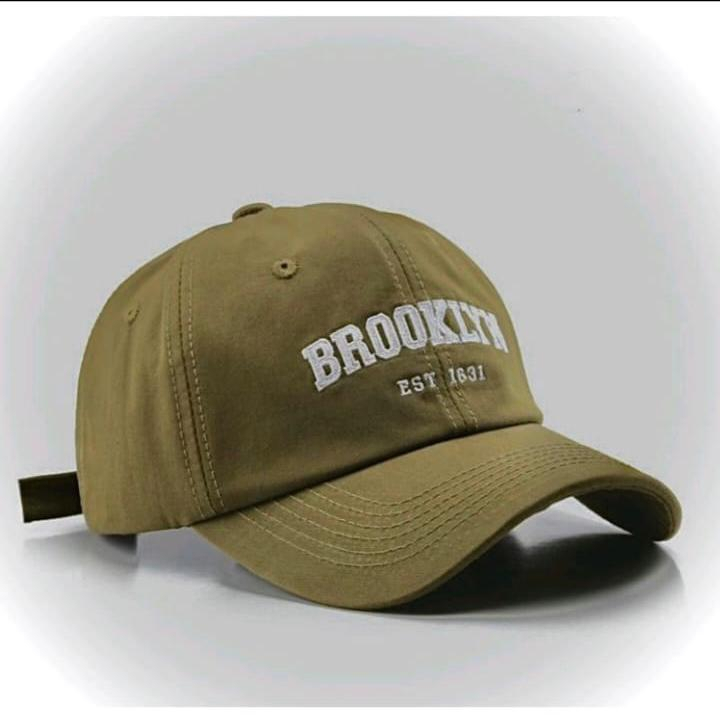 New York Yankees Topi Baseball NY Cap Casual Sport Pria Wanita-broklyn hijau army
