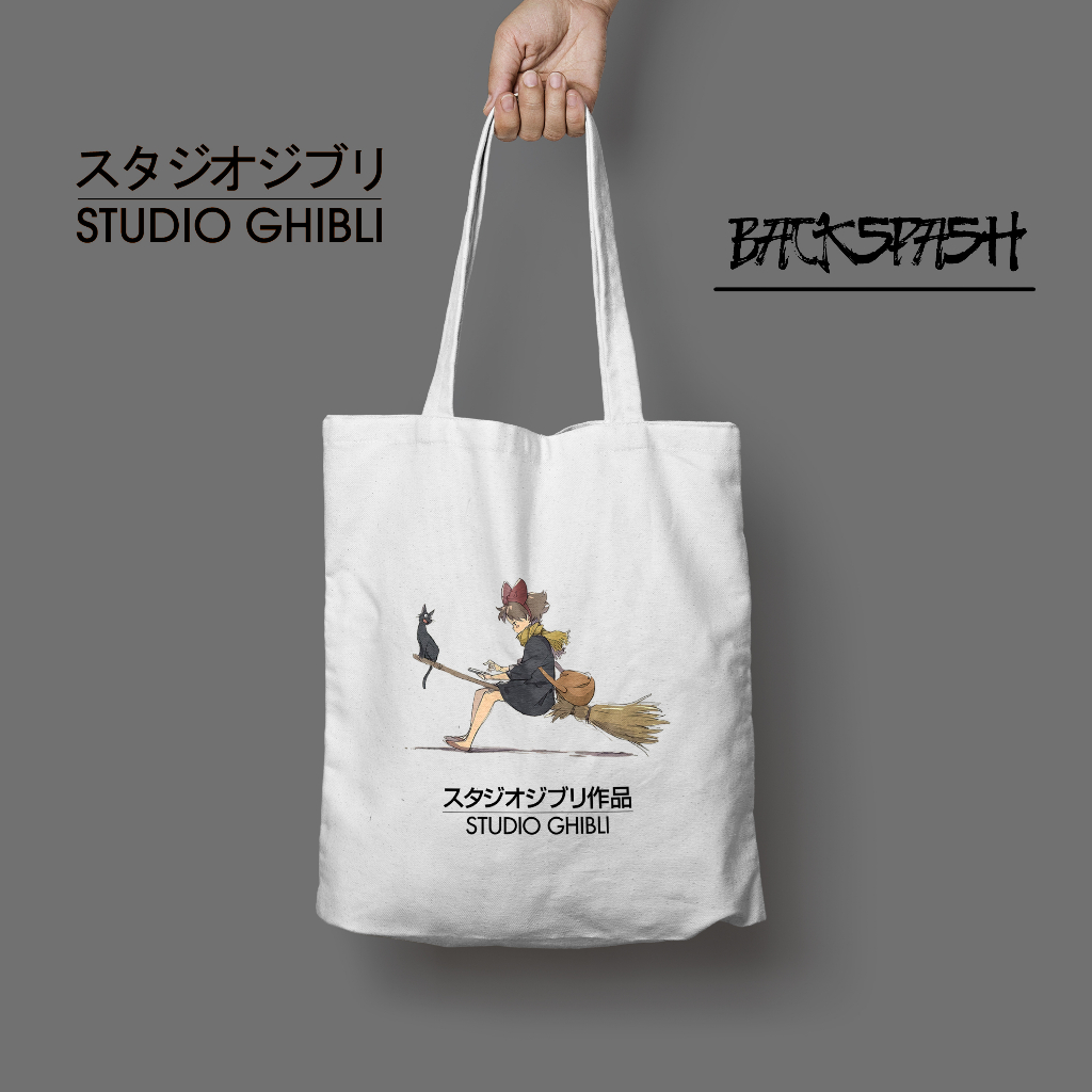 Totebag Tas Anime Studio Ghibli Lucu Spirited Away totoro kiki Pria Wanita