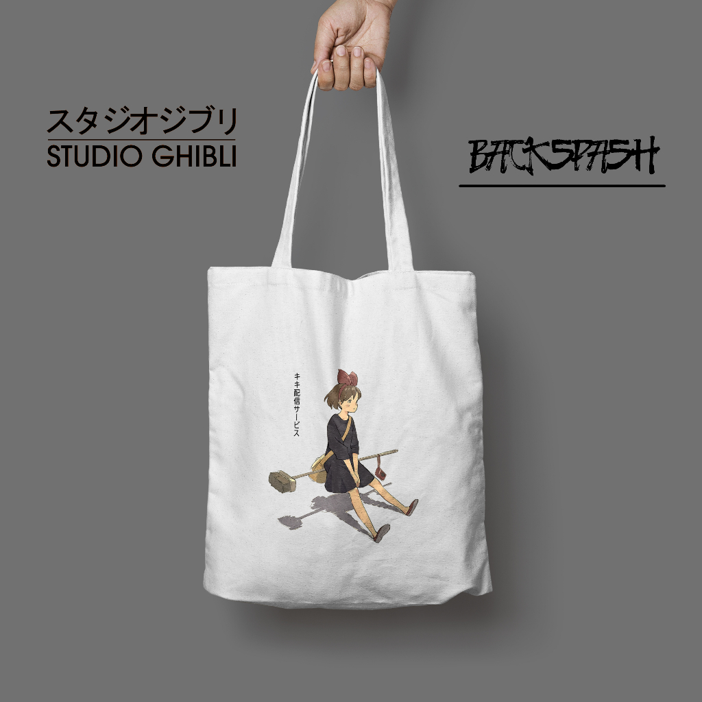 Totebag Tas Anime Studio Ghibli Lucu Spirited Away totoro kiki Pria Wanita