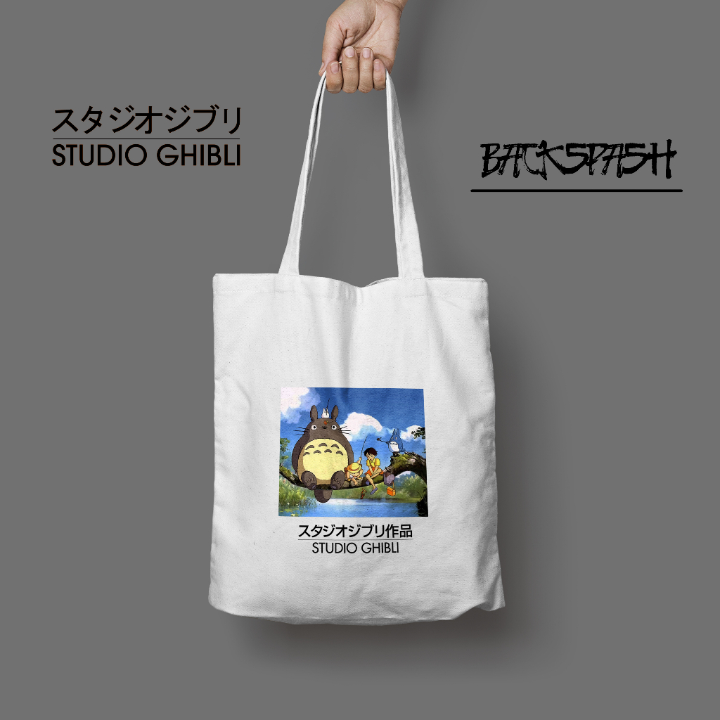 Totebag Tas Anime Studio Ghibli Lucu Spirited Away totoro kiki Pria Wanita