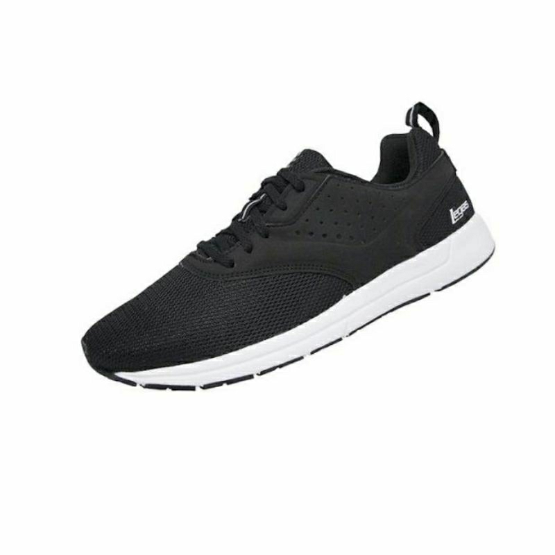 Sepatu League Legas Flit LA Black Running Shoes Cowo Cewe Sneakers Pria Wanita Sepatu Sekolah Hitam 