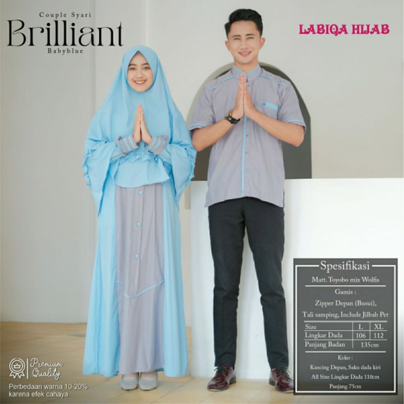 COUPLE PASANGAN MUSLIM LEBARAN 2023/COUPLE DRESS DAN KEMEJA REMAJA KEKINIAN OOTD/COUPLE SYAR'I SYARI