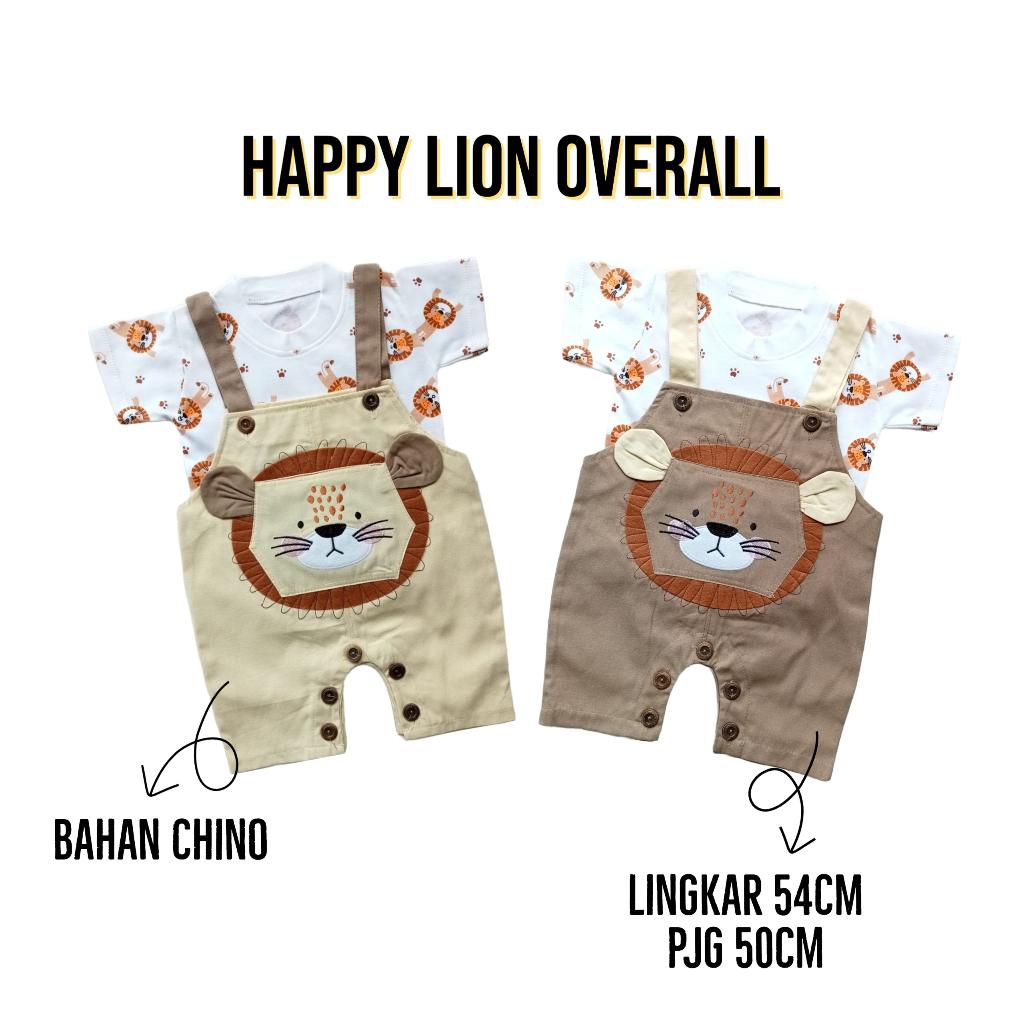 GROSIR HAPPY LION OVERALL