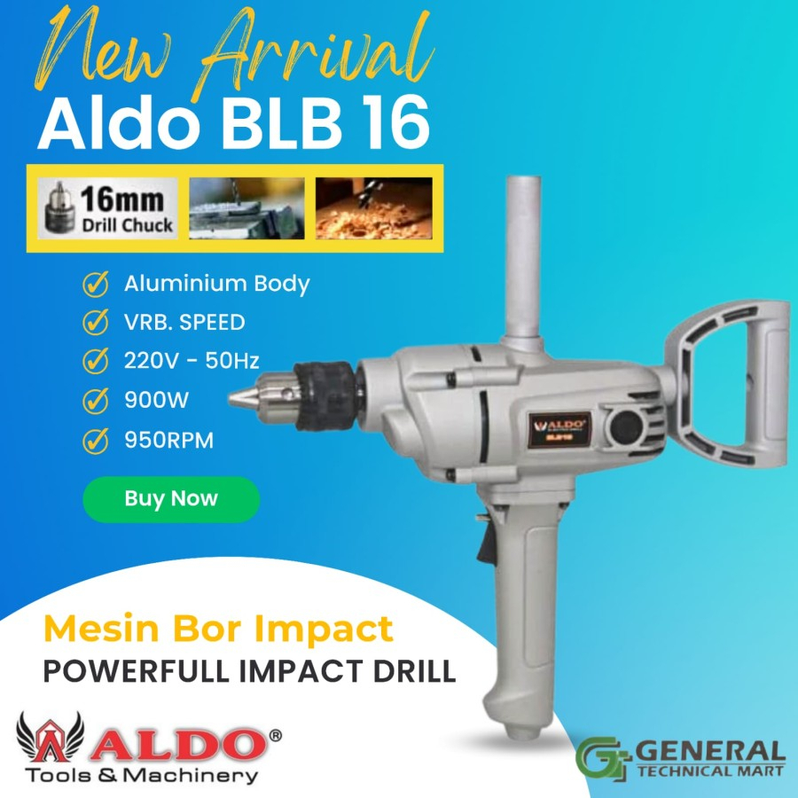 ALDO BLB16 mesin bor 16mm heavy duty Aldo BLB 16