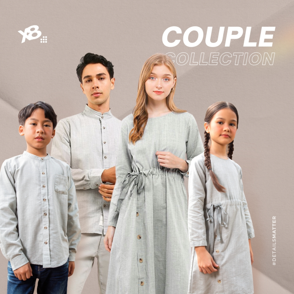 X8 Raveendra Shirt Couple Family - baju couple lebaran