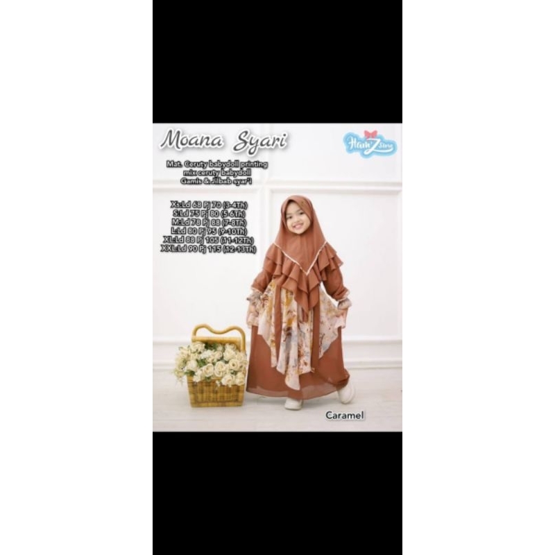 Moana Syar i dress set anak good quality