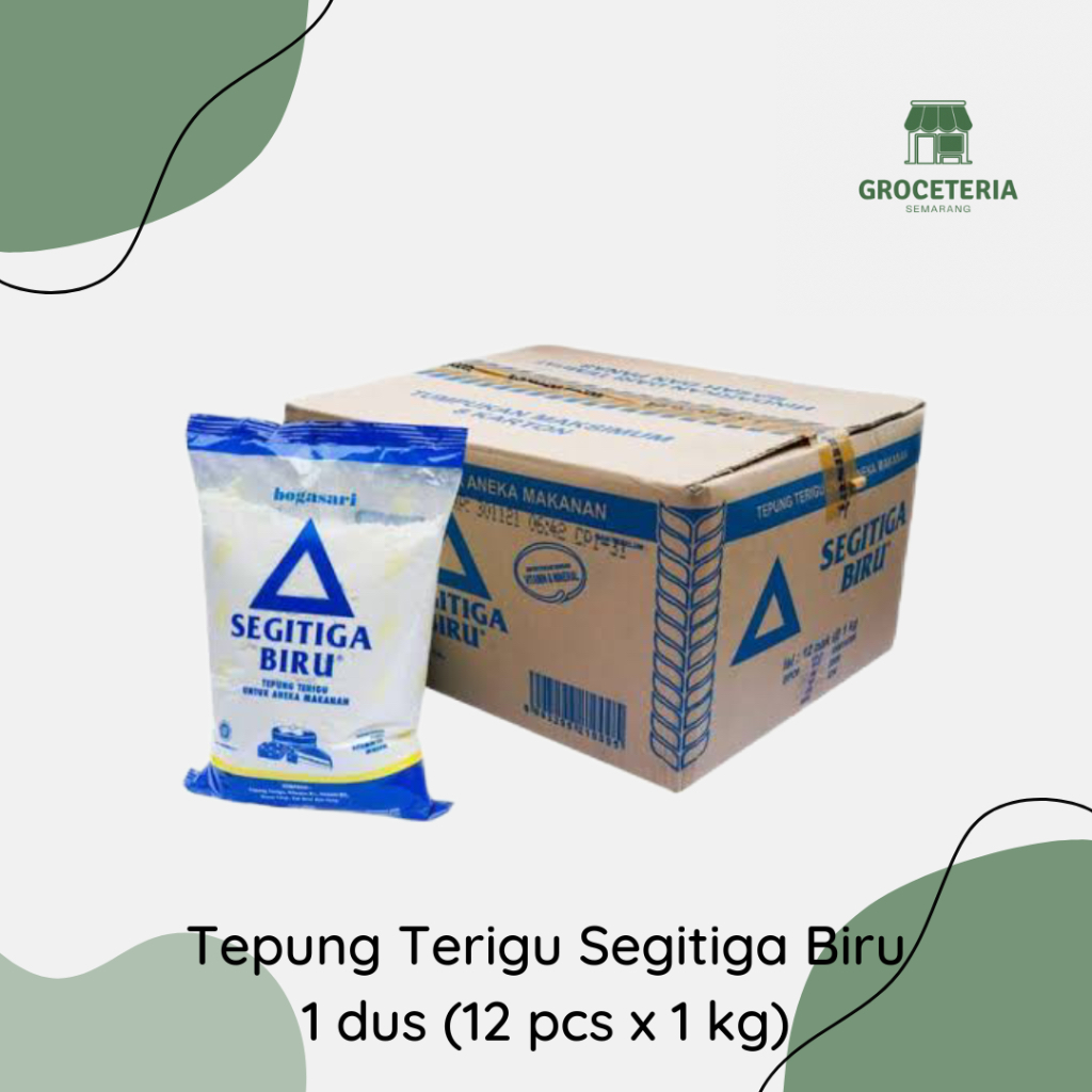

TEPUNG TERIGU SEGITIGA BIRU 1 DUS 12 PCS