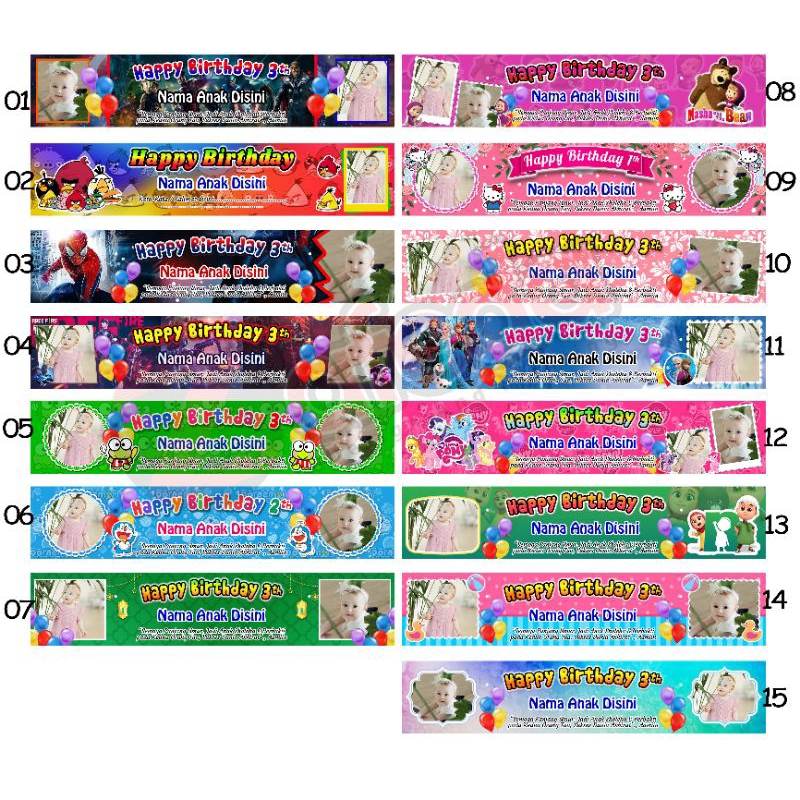 

Tas ultah label bingkisan ultah bingkisan snack ulang tahun custom(min order 15pcs)