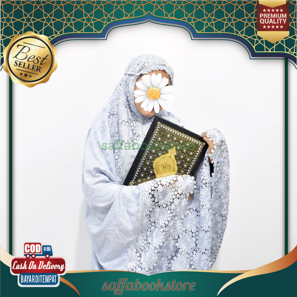 Mukena Brukat Mewah Mukena Sutra Paris Bordir Mutiara Paket Seserahan Pernikahan Sutra Paris Premium