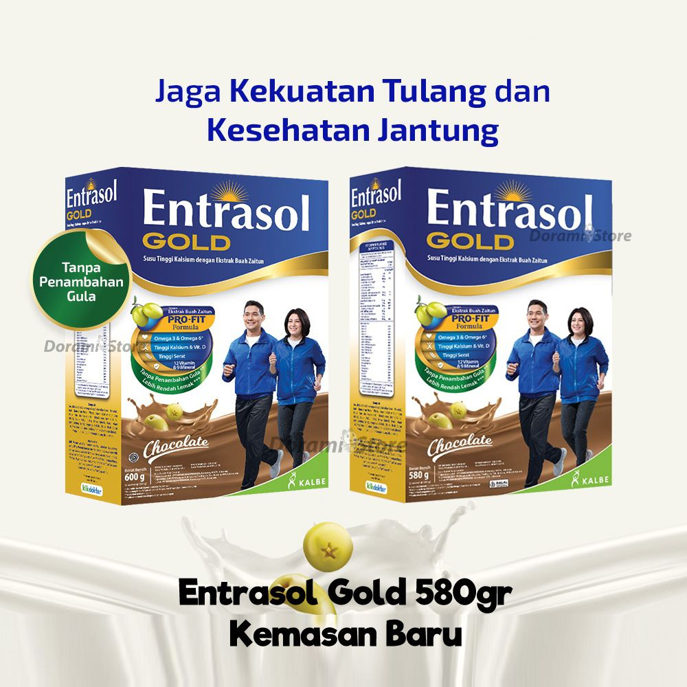 

Entrasol Gold 580gr / 560gr Susu Tinggi Kalsium Untuk Lansia