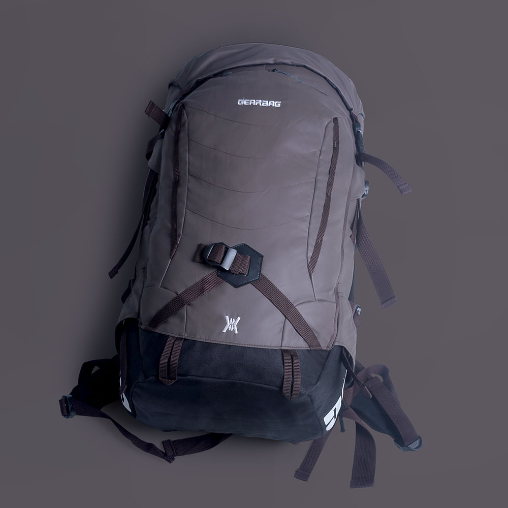 Justrue Keril 50 Liter Tas Gunung Carrier 50L Cokelat 503