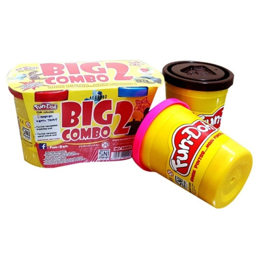 FUN-DOH Big Combo 2 - Mainan Anak Plastisin/ Malam Fun-Doh