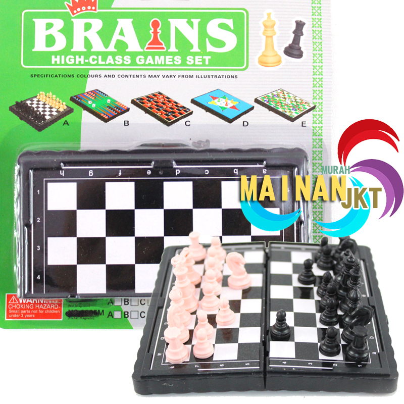 MAINANKEI MAINAN ANAK MURAH PAPAN CATUR MINI MAGNET 0325 EDUKATIF CHESS GAMES BIDAK GAME SERU