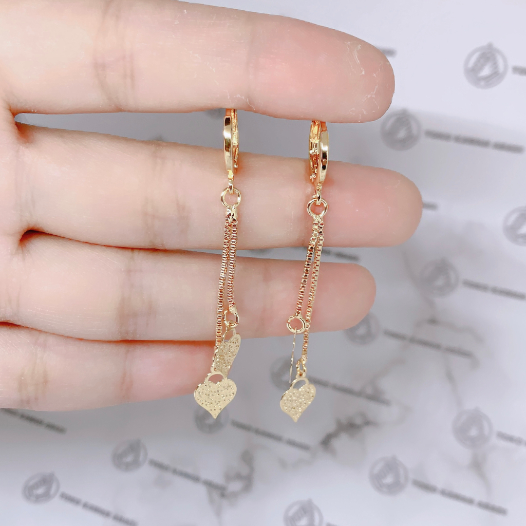 Anting Xuping Gold Perhiasan Fashion Wanita Model Permata Love Rumbei *39