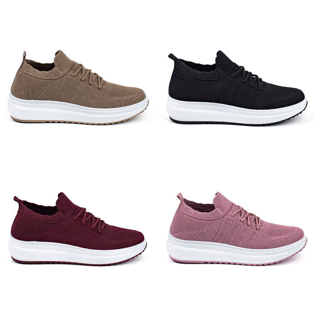 Sepatu Wanita Bertali Sneakers Wanita Import Cewek Sport Shoes Kasual Fashion Shoes Wanita TG7103