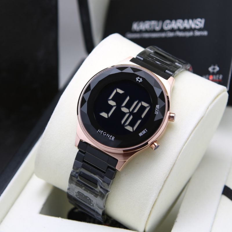 Jam Tangan Wanita Original Hegner 1680 Digital