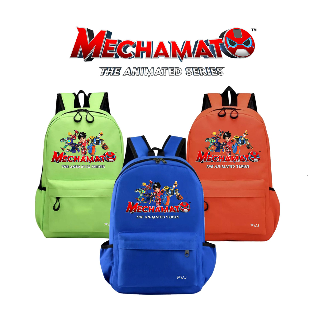 PVJ - Tas Ransel Anak Motif Mechamato Boboboy Animasi Backpack Laki-laki dan Perempuan