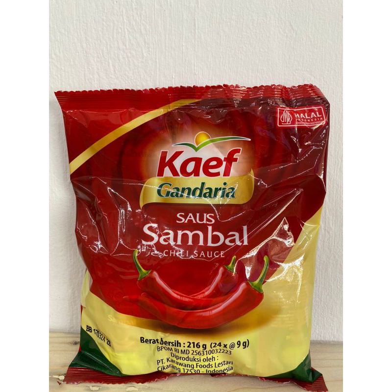 

Kaef Gandaria Saus Sambal 215gr