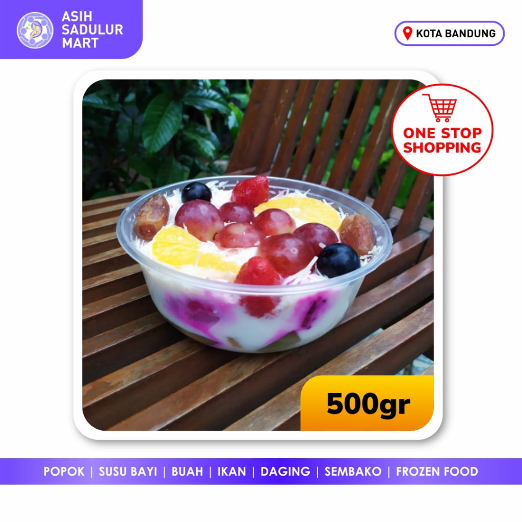 Salad Buah 500gr / 1000gr Promo Bandung | Asih Sadulur Mart