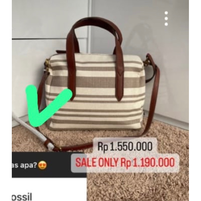 Mk emilia bucket sign brown