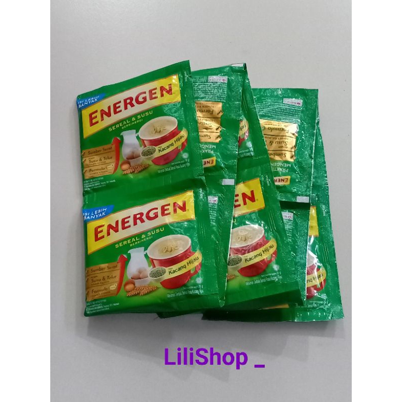 

Energen kacang hijau 1 renceng isi 10 sachet