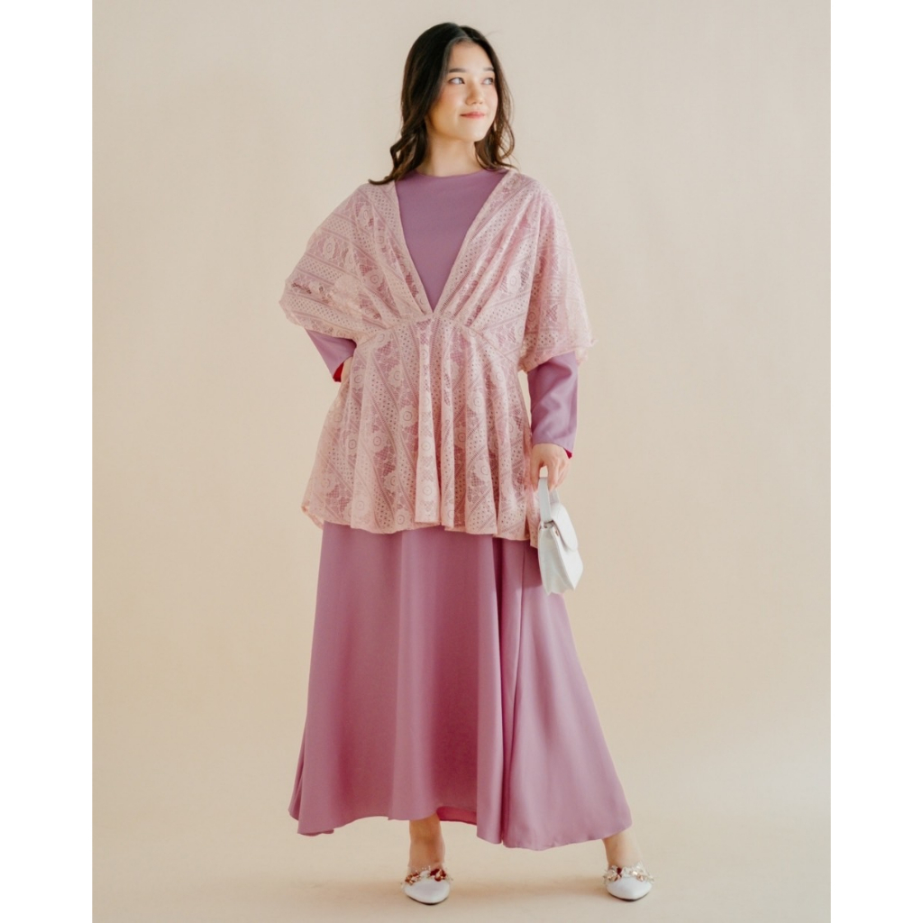 Myrubylicious AYRA MAXI DRESS KODE 600948 | MAXI DRESS | DRESS LENGAN PANJANG | DRESS BROACDE
