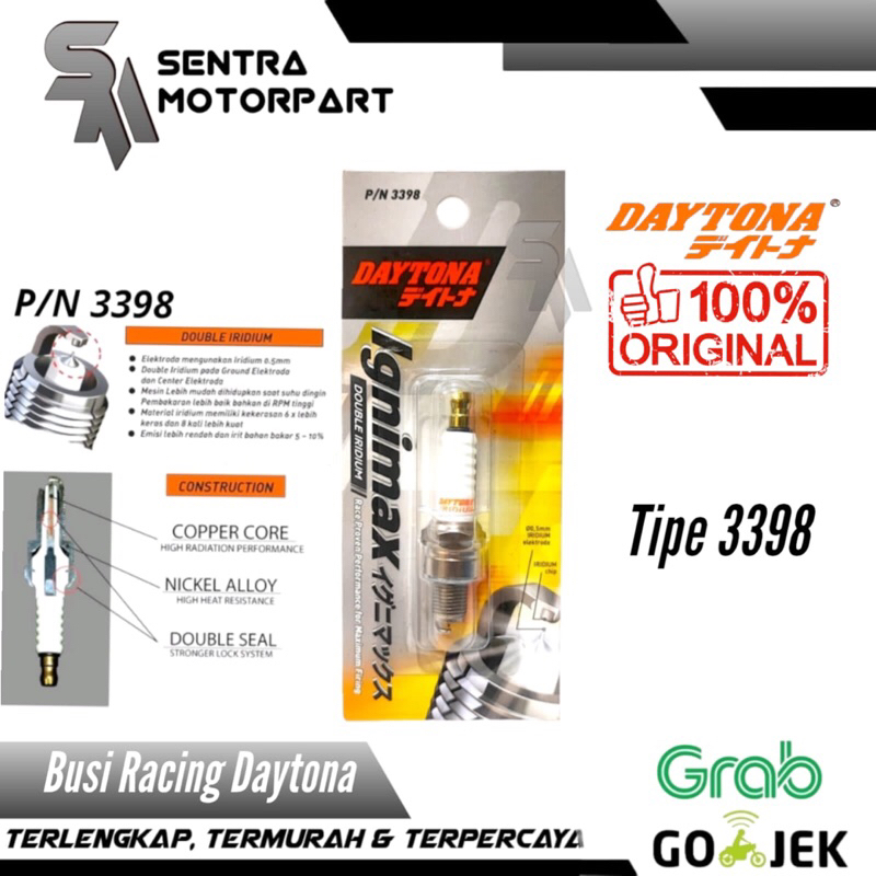 Busi racing iridium mio gt mio j fino injeksi 3398 daytona