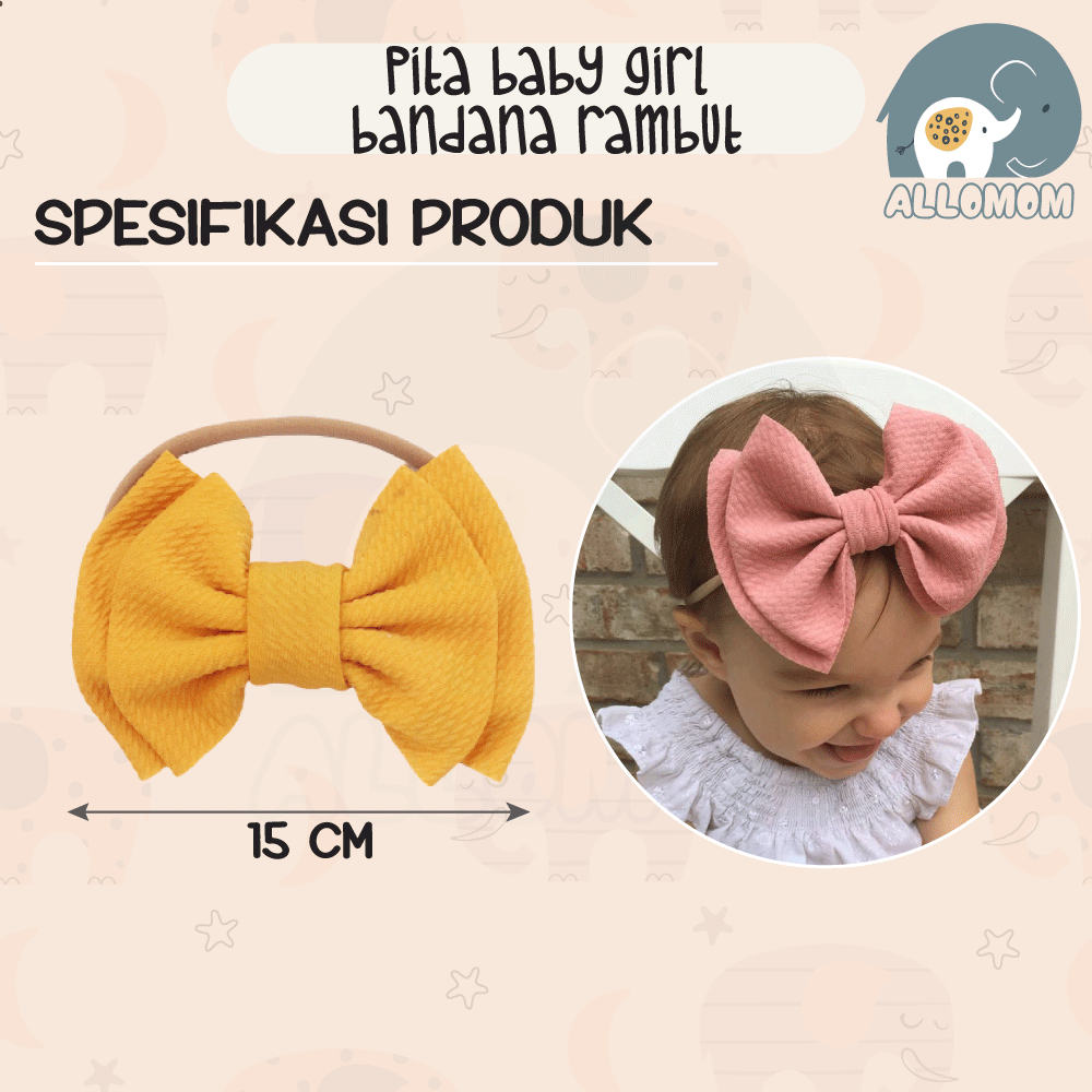 PITA BABY / HEADBAND BANDANA ANAK / BANDO ANAK BAYI