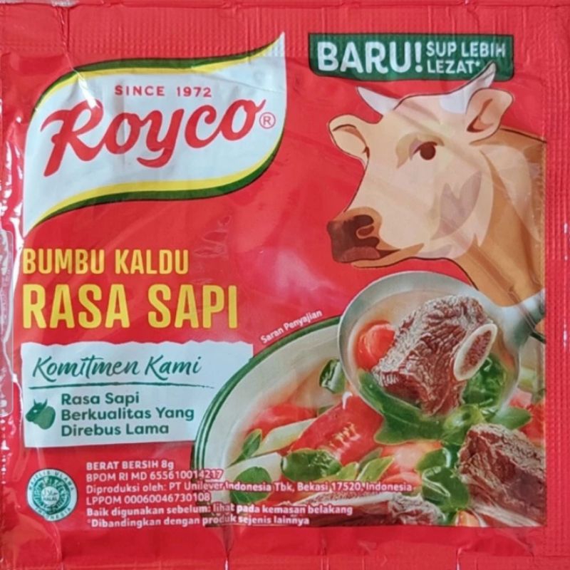 

Royco Bungkus Kecil Varian Rasa Sapi Dan Ayam