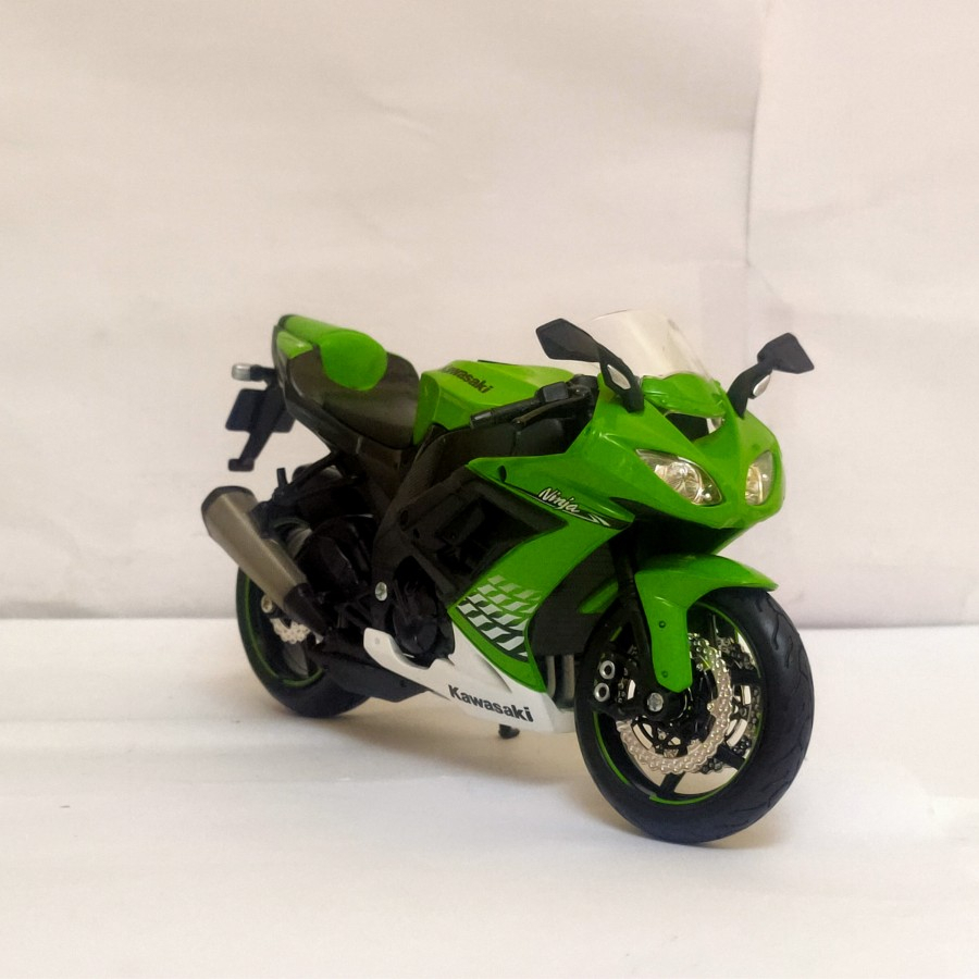 Diecast Kawasaki Ninja ZX-10R Maisto skala 1:12 Miniatur Motor sport