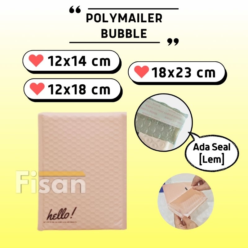 

Kantong Packing Polymailer Bubble / Amplop Bubble 18x23 / 12x18
