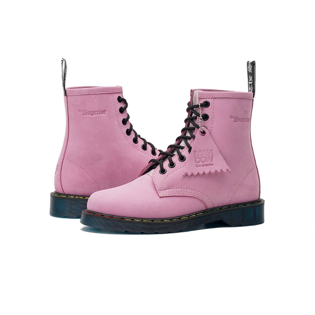 MANCOW x HOAX High Boots Crazy Horse Pink Sepatu Formal Pria Wanita Original Kulit Asli