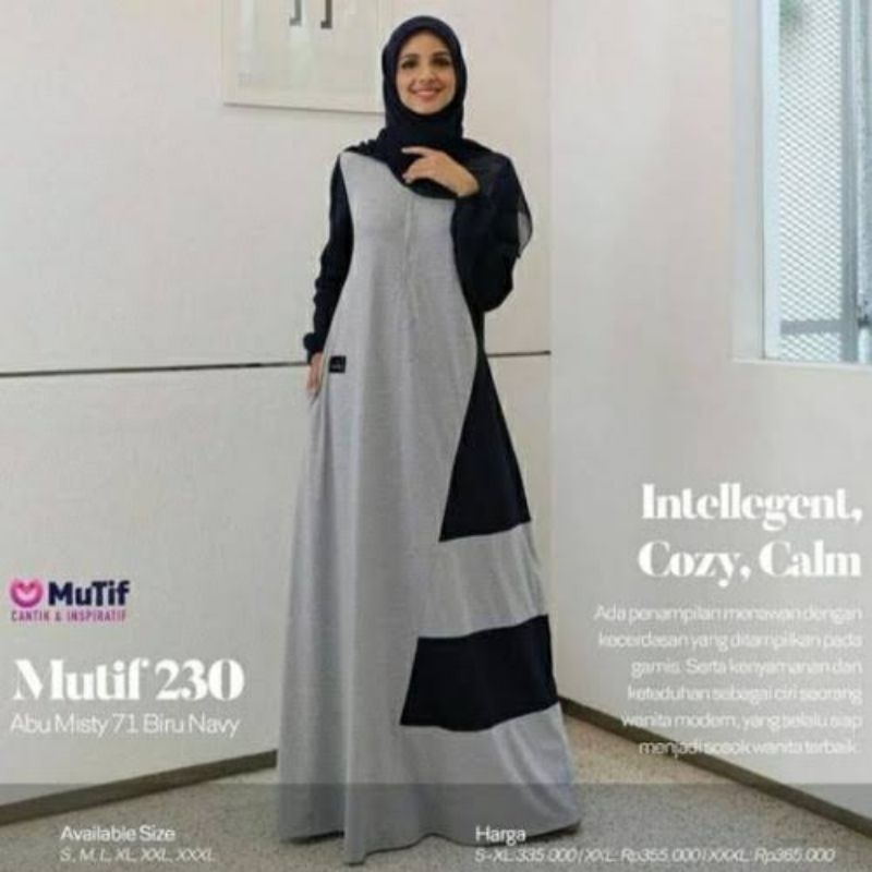 MUTIF GAMIS GMB 230 BIRU NAVY - ABU MISTY