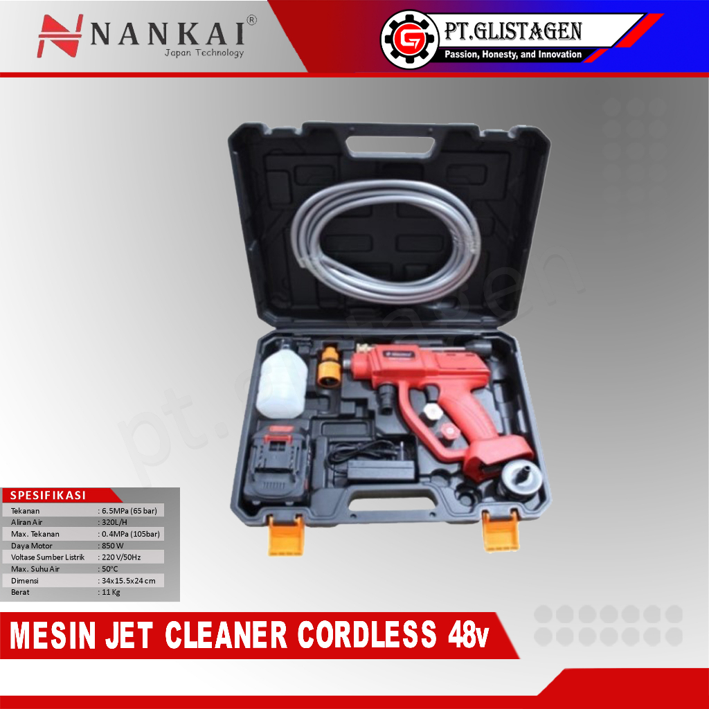 DT CJC300 Mesin Jet Cleaner Cordless Baterai 48Volt / Mesin cuci Motor Mobil AC