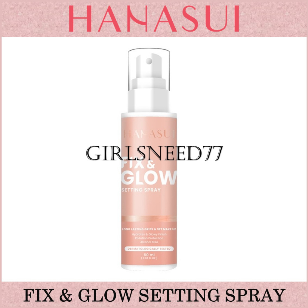 Hanasui Fix &amp; Glow Setting Spray Girlsneed77