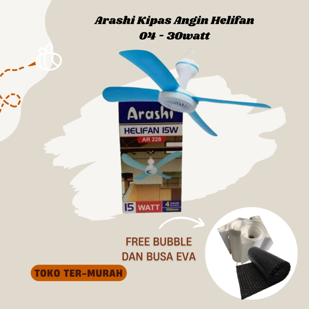 Arashi Kipas Angin Helifan 04 - 30watt