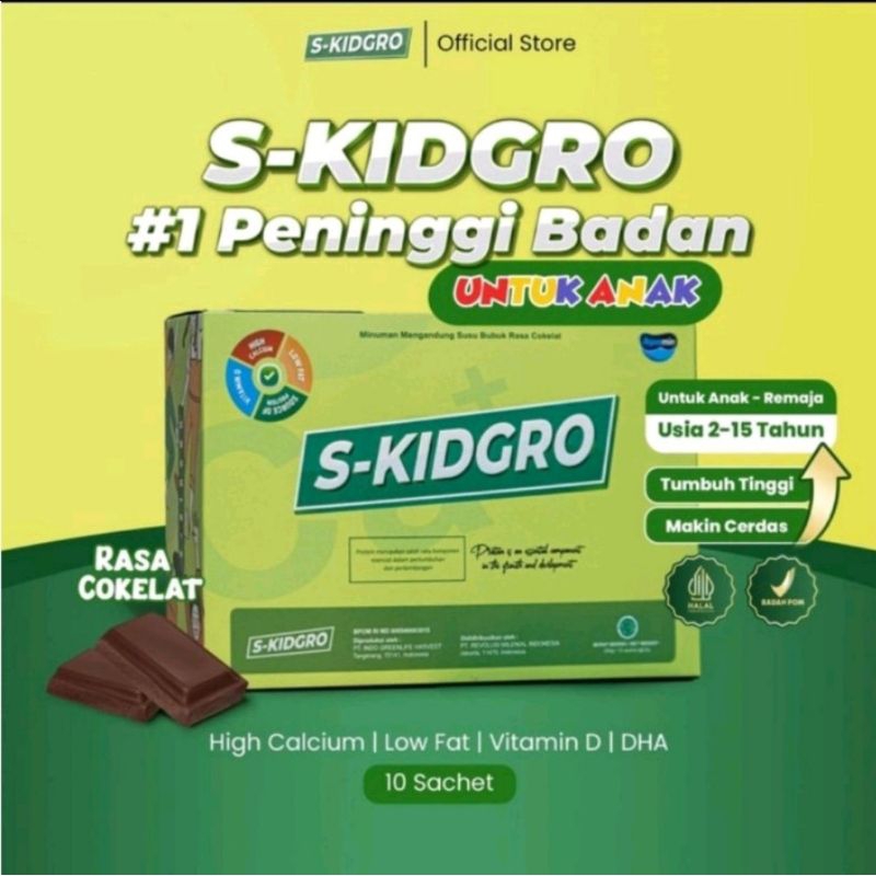 

S-KIDGRO Peninggi Badan Terbaik Anak Free Hadiah