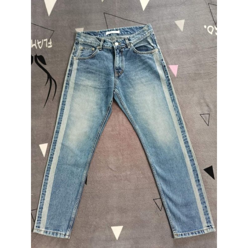 celana jeans korea welldone x mined boyfriend hw