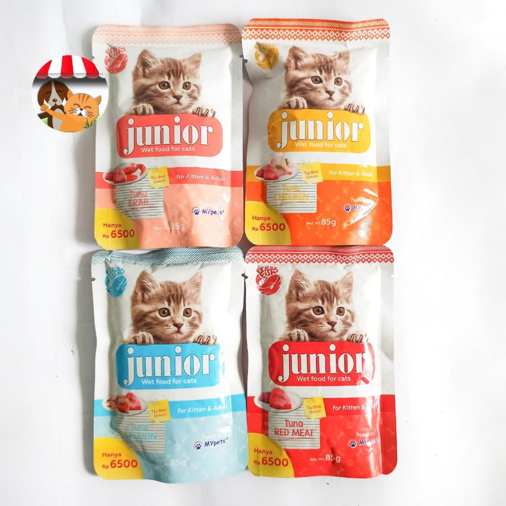 Junior Pouch 85gr Makanan Basah Kucing Dewasa dan Anak