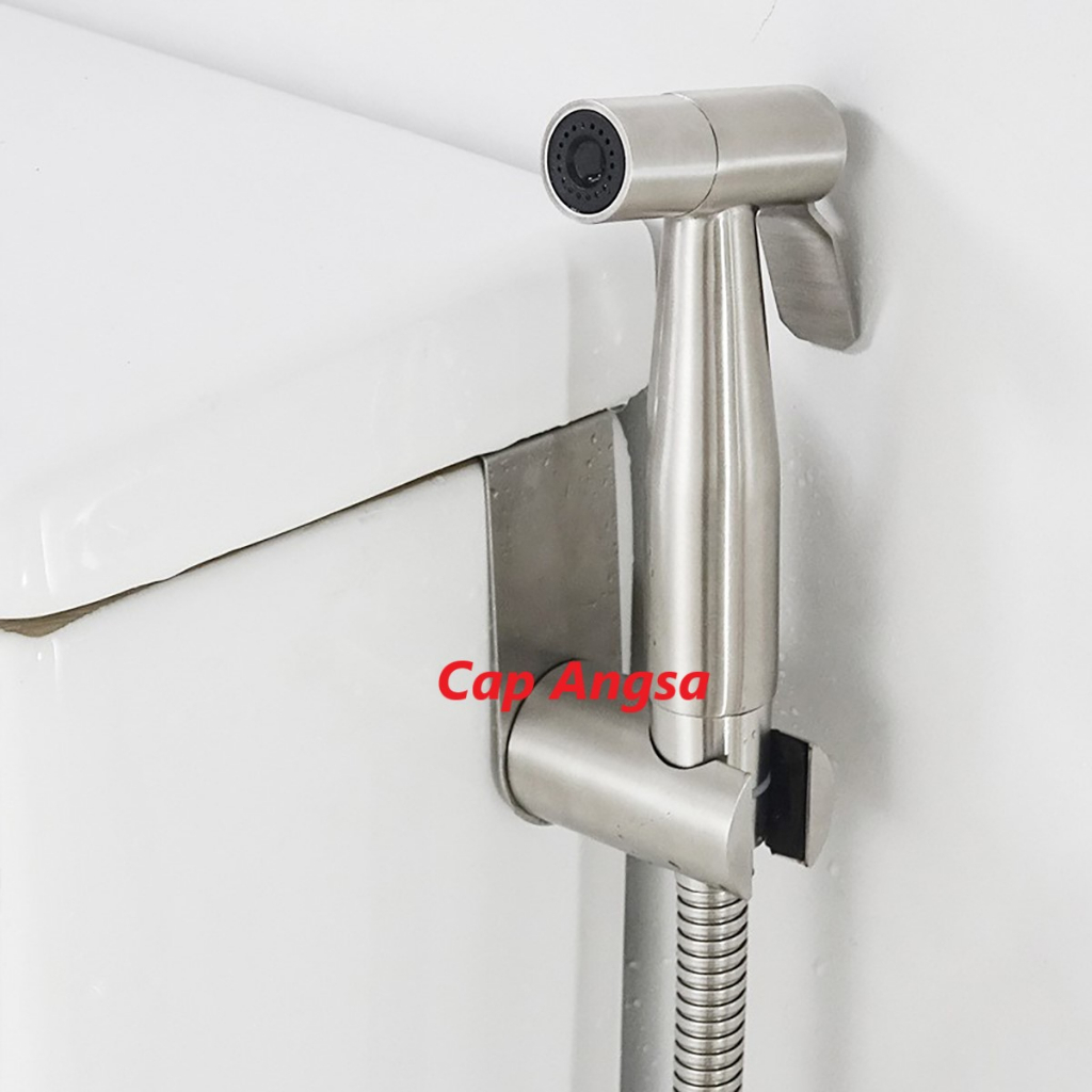 CANTOLAN SHOWER HOOK KERAN BRAKET TANPA SEKRUP DUDUKAN JET SPRAY CEBOK KLOSET WC BRACKET TANPA TEMPEL